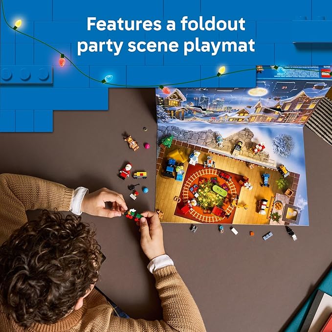 LEGO City Advent Calendar 2025 Kids Toy - Holiday Countdown Playset W/Santa &amp Mrs. Claus Minifigures for Boys &amp Girls Ages 5+ - 24 Buildable Surprises - Gift Idea for Christmas - 60475