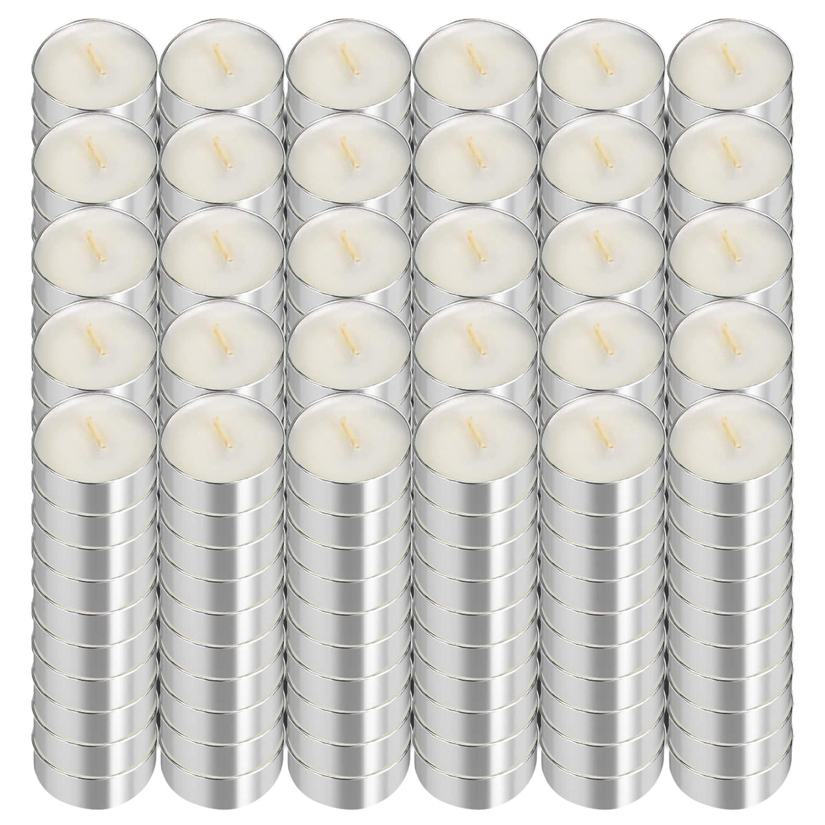 UNBREAKABLE - Tea Light Candles 300 Pack – Unscented Long Lasting 3 Hour Burn – White Smokeless Tealights for Decoration, Holiday, Party, Wedding, Home Use
