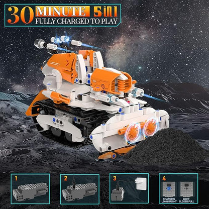 5in1 STEM Robot Building Toys for Kids Remote &amp APP Controlled Robot Car Tank STEM Building Kit for Kids Science Learning 689 Pcs DIY Building Blocks Set Gifts for Age 6 7 8 9 10 11 12+ Boys &am