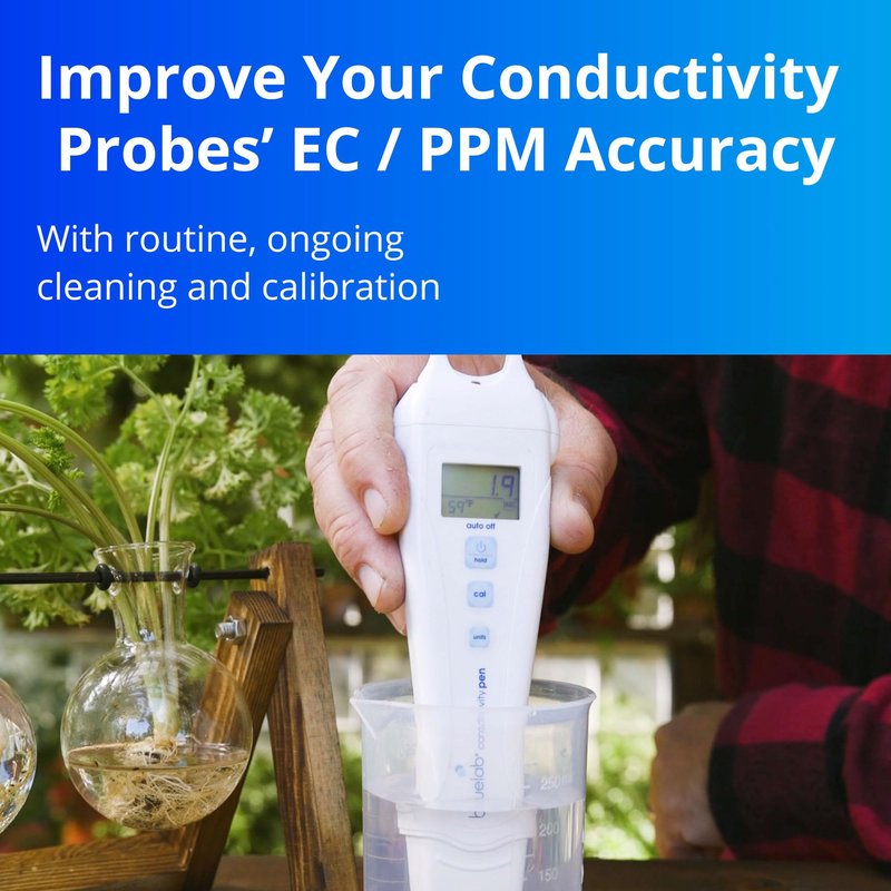 BlueLab 2.77EC Conductivity Solution, PH 7.0, and PH 4.0 Calibration Solution Set 250 Milliliters