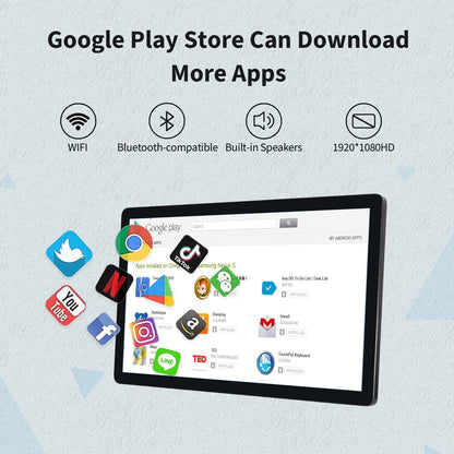 TouchWo 27 inch Android 11 Touchscreen Monitor Tablet, 16:9 FHD 1080P, WiFi & BT, Built-in Speakers, RK3568 4GB RAM & 32GB ROM, Smart Board for Classroom, Meeting & Game