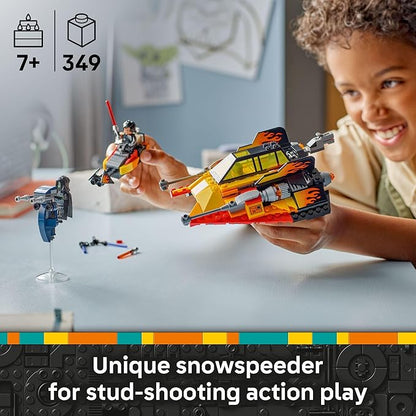 LEGO Star Wars: Rebuild The Galaxy The Force Burner Snowspeeder Building Toy - 2 in 1 Pretend Play Set W/ 3 Minifigures for Kids Ages 7+ - Collectible Room Decor &amp Gift Idea for Boys &amp Girls