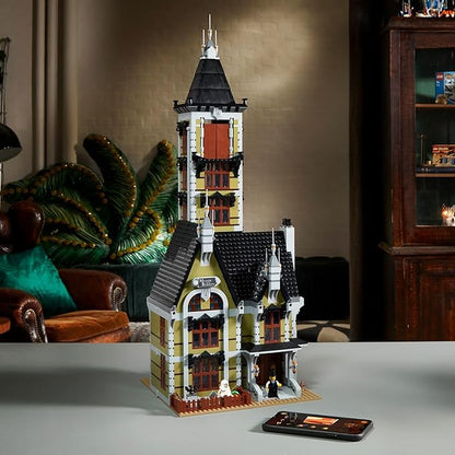 LEGO Icons Haunted House Building Set Creative Craft for Adults and Family Haunted House DIY Project to Build Together Includes 10 Minifigures 10273