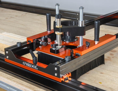 O'SKOOL Slab Flattening Router Sled with 3-Axis Gantry Jig and 3.5" Router Lift, Wood Slab Flattening Jig for Live Edge Slabs, Table Tops, River Tables, Cutting Boards and Workbenches, RTA012