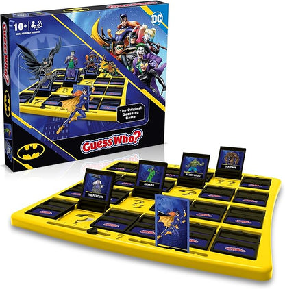 Winning Moves DC Comics Batman Guess Who? Board Game Play with Your Favourite Gotham City Characters Age 6+ Including Batgirl Robin Joker and Harley Quinn 2 Player Game for Ages 4 Plus