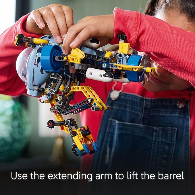 LEGO Technic Deep-Sea Research Submarine Toy - Building Toy for Kids Boys and Girls Ages 9+ - Creative and Unique Gift Idea for Birthdays - Movable Propellers and More - 42201