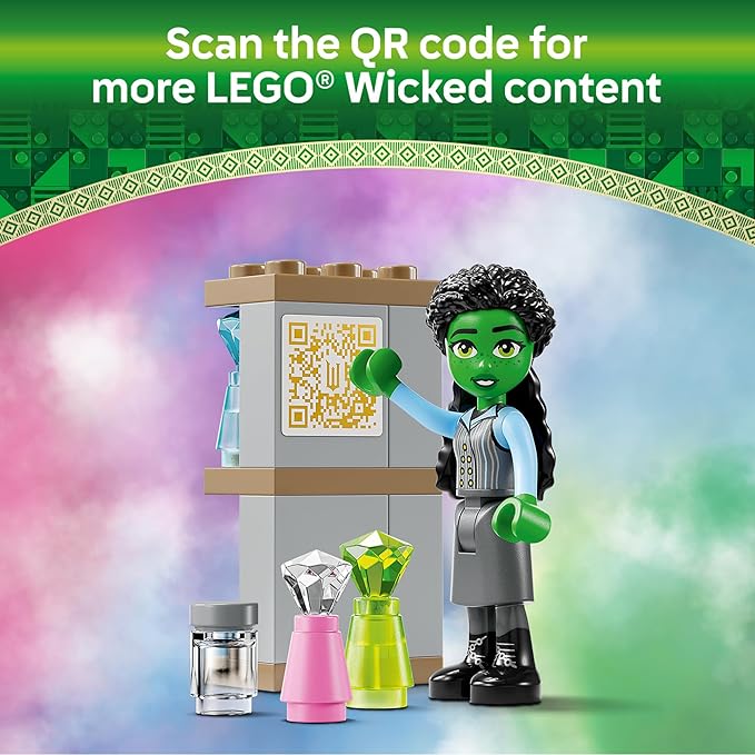 LEGO Wicked Glinda Elphaba &amp Nessarose at Shiz University Building Toys - Gifts for Birthdays - Wicked Toys for Kids Girls &amp Boys Age 7+ - 75681