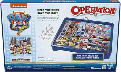 Operation Game: Paw Patrol The Movie Edition Board Game for Kids Ages 6 and Up Nickelodeon Paw Patrol Game for 1 or More Players