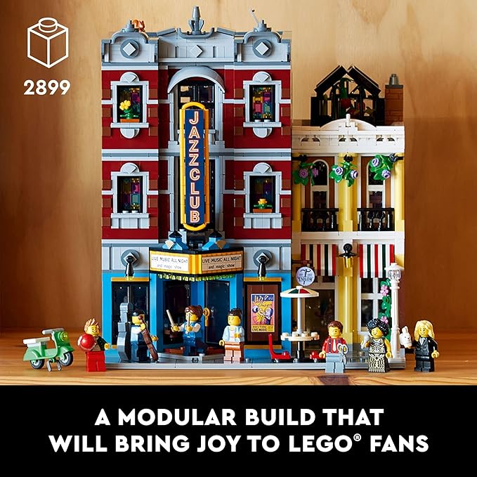 LEGO Icons Jazz Club 10312 Building Set for Adults and Teens A Collectible Gift for Musicians Music Lovers and Jazz Fans Includes 5 Detailed Rooms Within The Music Venue and 8 Minifigures