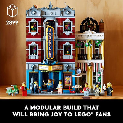 LEGO Icons Jazz Club 10312 Building Set for Adults and Teens A Collectible Gift for Musicians Music Lovers and Jazz Fans Includes 5 Detailed Rooms Within The Music Venue and 8 Minifigures