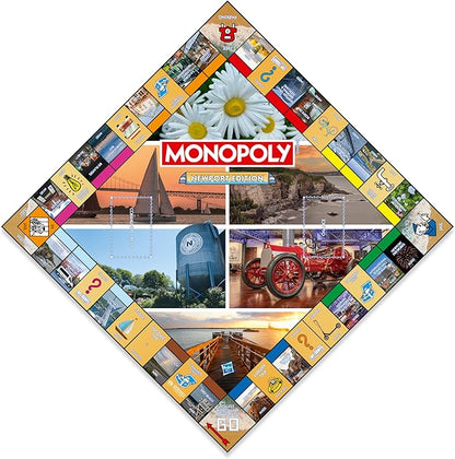 Monopoly Board Game Newport Edition: 2-6 Players Family Board Games for Kids and Adults Board Games for Kids 8 and up for Kids and Adults Ideal for Game Night