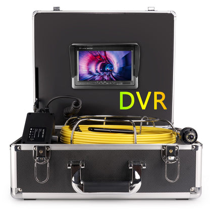 7 Inches Monitor 100ft/30m with Distance Mark Plumbing Snake Pipe Inspection Video Camera,DVR Recorder Waterproof IP68 Drain Sewer Pipeline Industrial Endoscope System…