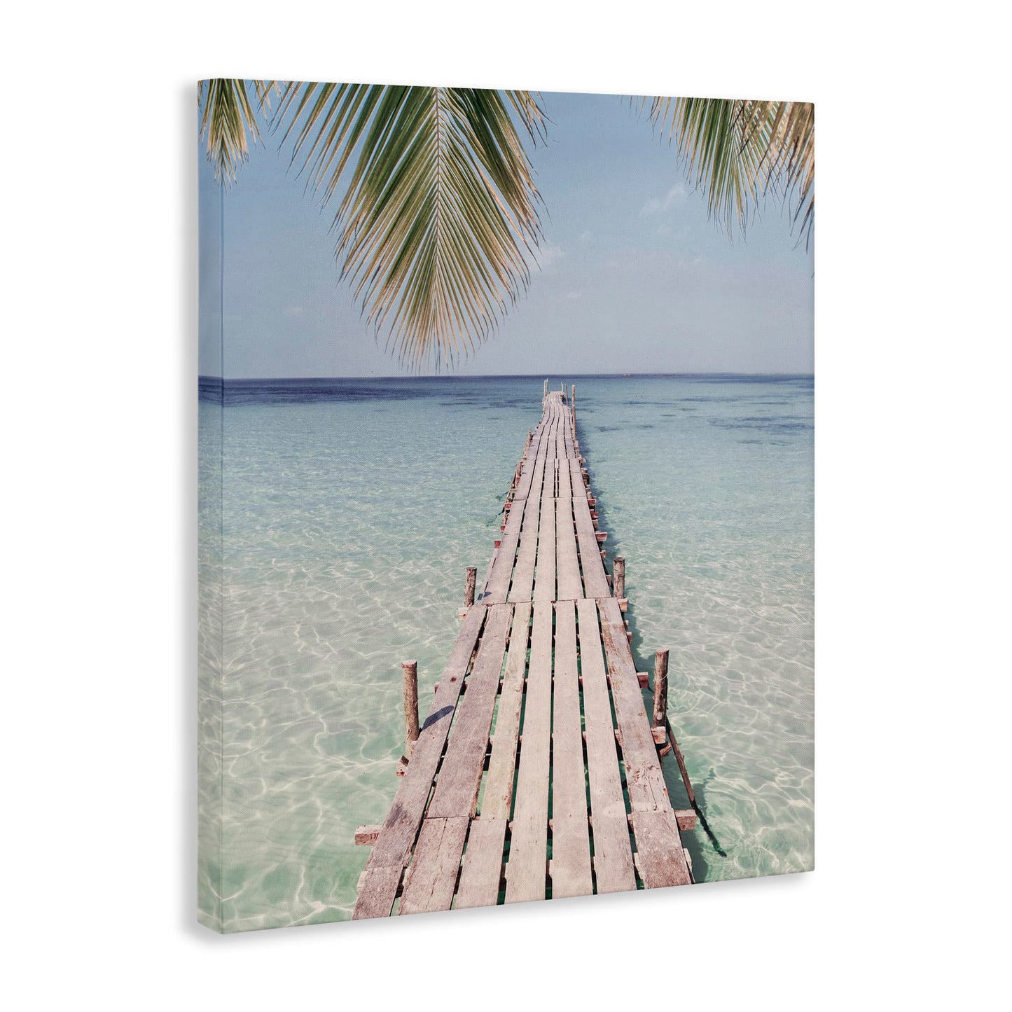 Stupell Industries 'Tropical Dock on Beach'| Canvas Art