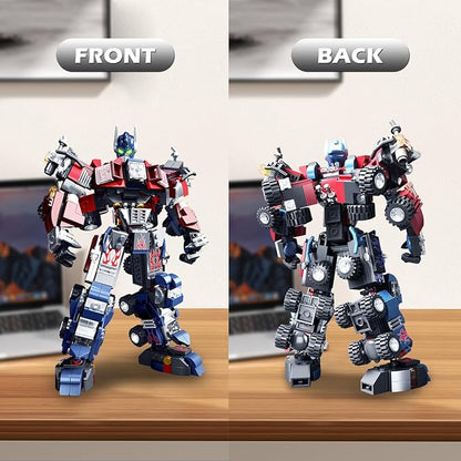 HIGH GODO Transforming Robot Building Set 4in1 Transforming Mech Truck Building Kit Cool Robots Toys Gifts for Teens Adults 14+ (649 Pieces)