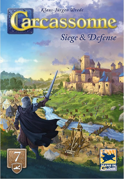 Hans Im Gluck Carcassonne Siege &amp Defense Board Game Expansion - Add Fortresses Catapults &amp New City Challenges Family Fun for Kids &amp Adults Ages 8+ 2-5 Players 45 Minute Playtime