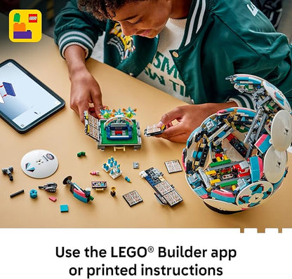 LEGO Editions Soccer Ball - Building Toy for Kids - Collectible Sports Decor for Boys &amp Girls Ages 10+ - Includes Micro Stadium - Gift Idea for Birthdays - 43019