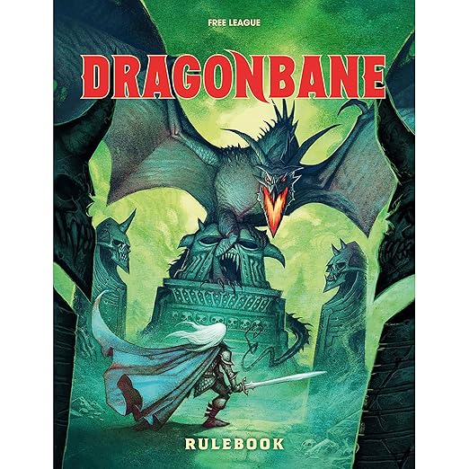 Free League Publishing Dragonbane Rulebook D20 Roleplaying Game Hardcover RPG Book Fantasy Adventure Adults Teens Ages 14+