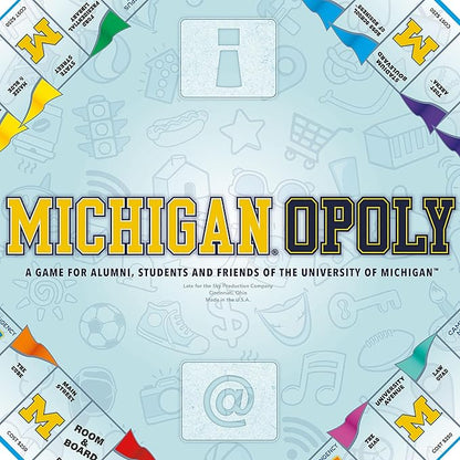 Late for The Sky: Michigan-Opoly - University of Michigan Themed Family Board Game Opoly-Style Traditional Play Or 1 Hr Version Age 8+ 2-5 Players