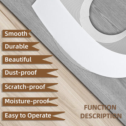GSCIT Club White Edge Banding, 2 inch x 500ft Melamine Edge Banding with Hot Melt Adhesive Pre-glued Cabinet Edge Banding Flexible White Veneer Edging for Plywood Furniture Table