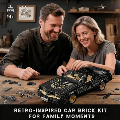 Mould King Classic Supercar Building Set MOC Sport Car Building Blocks Set Home Decoration Model Car Kit Collectible Construction Toys Gift for Teen Adults(1557 PCS)