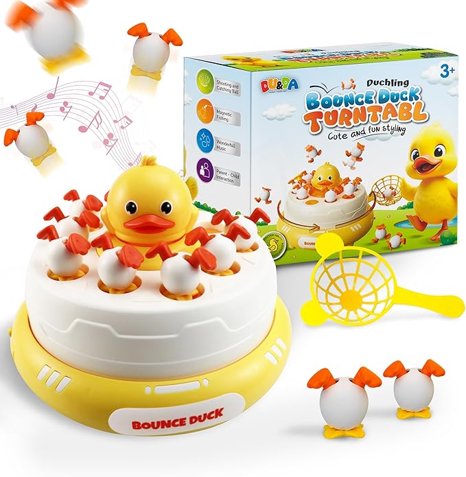 DU&ampDA Pop Up Duck Catch Game Toys for Age 3+ Kids Musical Bouncing Interactive Game for Kids Boys &amp Girls Toys Gift Set