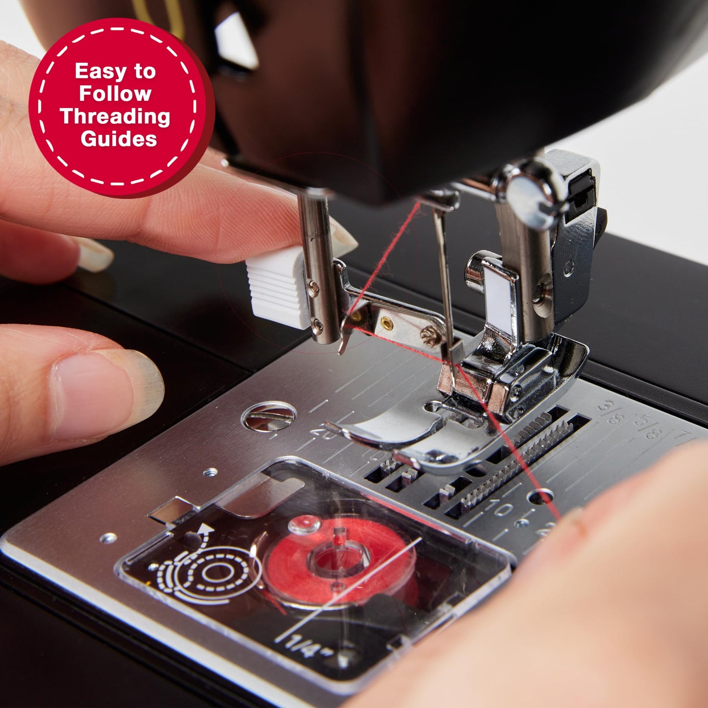 SINGER Heavy Duty 500 Classic Sewing Machine with Accessory Kit | Strong Motor with Enhanced Piercing Power, 23 Built-In Stitches, Full Metal frame, 1-step Buttonhole & LED Light