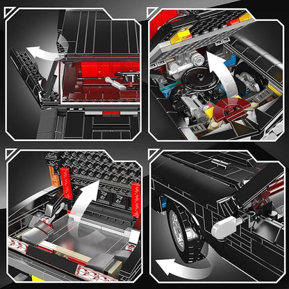 Mould King 10199 Car Model Kits MOC Bricks Collectible Sportscar Building Blocks Car Building Kits for Adult Static Version 1563 PCS