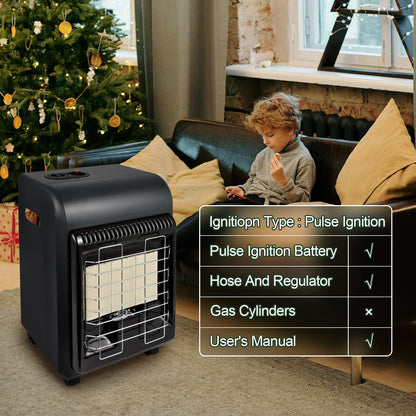 OKF Propane Heater, 6000 to 18000 BTU 3 Modes Indoor Propane Heaters with ODS & Tip-over Protection, Outdoor Heater Propane with Gas Regulator & Hose Heat up to 450 Sq.Ft,for Garage,Camping,Patio,Shop