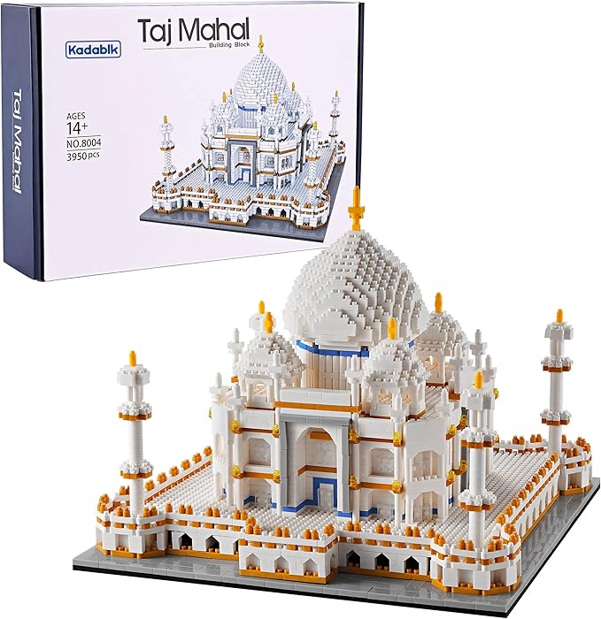 Architechture Series for Adults and TeensTaj Mahal Building SetModel Contruction Kit 3950 PCSMicro Block SetNew Seven WondersLandmark Model