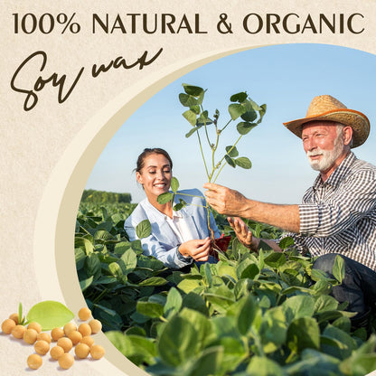 Soy Wax, Waxcanpy Natural Soy Wax for Candle Making, Organic Candle Wax from Farm, No Additives, Harmless and Pure (20lb)