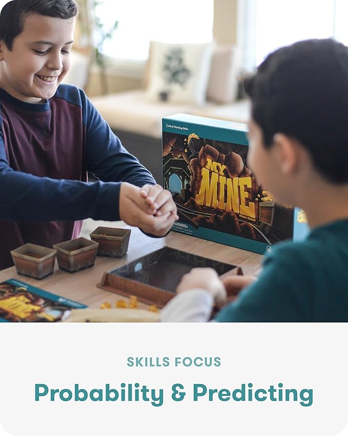 SimplyFun My Mine - Engaging Dice Based Probability &amp Strategy Game to Learn and Master Outcome Prediction Fun Educational Experience for 2-6 Players Suitable for Ages 6 and Up