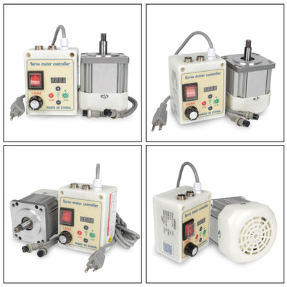 CNCTOPBAOS 550W AC Permanent Magnet Brushless Servo Motor Kit 110V 3/4HP 1.85N.m, 200-7000RPM Knob Adjustable Speed CW/CCW Servo Controller for Lathe Woodworking Tapping Belt Sander Sewing Machine