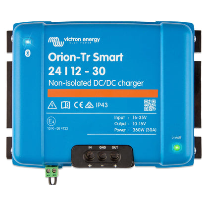 Victron Energy Orion-Tr Smart DC to DC Charger (Bluetooth) - 24/12-Volt 30 amp 360-Watt - Battery Charger for Dual Battery Systems - Non-Isolated