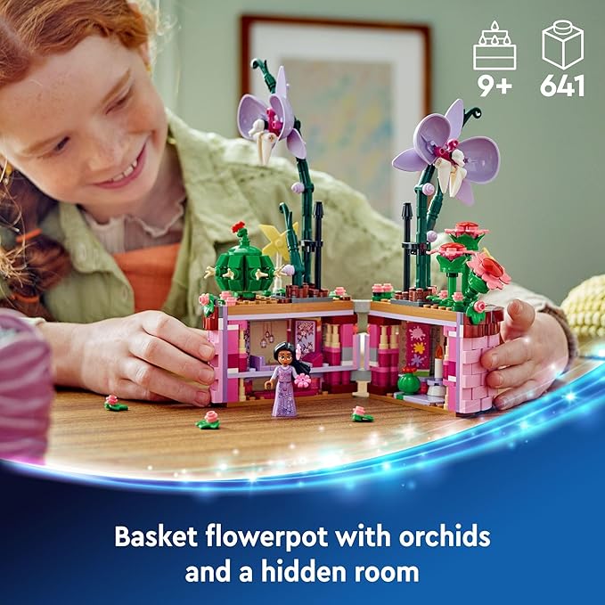 LEGO Disney Encanto Isabela’s Flowerpot Buildable Orchid Flower Toy for Kids with Disney Encanto Mini-Doll Toy for Play and Display Fun Gift for 9 Year Old Girls and Boys 43237