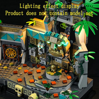 LED Light Kit Compatible with Lego Temple of The Golden Idol - for Indiana Jones 77015 Model Set (Model Set Not Included)