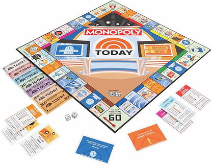 Monopoly: Today Board Game Buy Sell &amp Trade Studio1A Today Plaza &amp More Includes 6 Collectible Mover Tokens - Today Coffee Mug Umbrella Camera &amp More Official NBC Universal Merchand