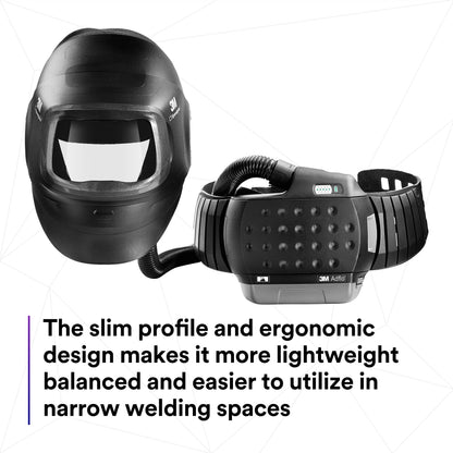 3M Speedglas Welding Helmet G5-01 and Adflo High-Altitude PAPR Assembly, No ADF, Heavy Duty with Flip Up Visor, Compact Design with Adjustable Head Suspension, Grinding and Metal Repair, 46-1101-00