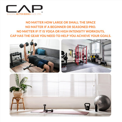 CAP Barbell HHY-CF004B Fitness Yoga Mat, Blue, Original version