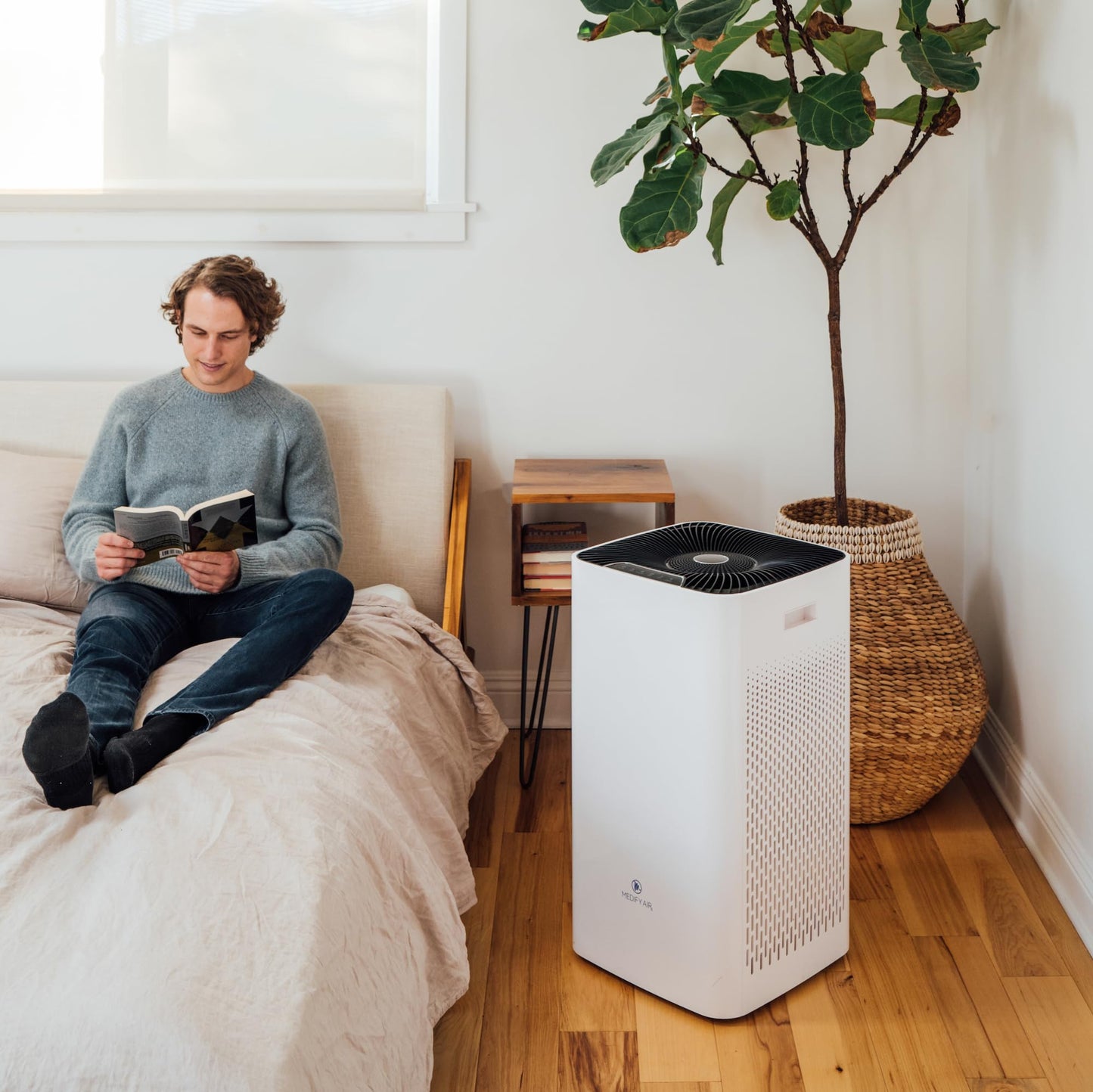 Medify MA-112 Air Purifier V3.0 with True HEPA H13 Filter | 5,948 ft² Coverage in 1hr for Smoke, Wildfires, Odors, Pollen, Pets | Quiet 99.9% Removal to 0.1 Microns | White, 1-Pack