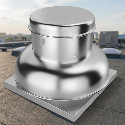SierraSquad 2400 CFM Upblast Roof Exhaust Fan, Direct Drive Commercial Ventilation Fan with 25" Base for Restaurant, Warehouse, and Industrial Use