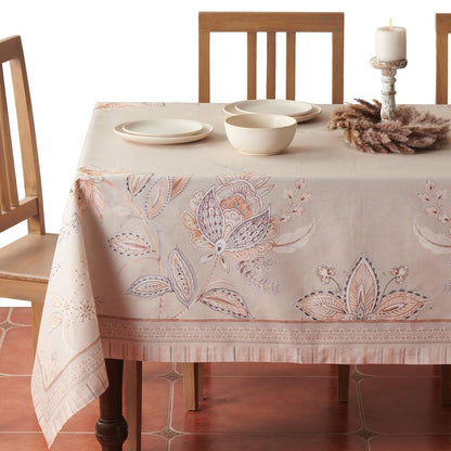 Maison d' Hermine Premium Table Cloth Square Table 100% Combed Cotton 70 x 70 Inches Tablecloth Reusable Decorative for Dining Room, Farmhouse, Home, Party, Festive & Wedding - Society Florals