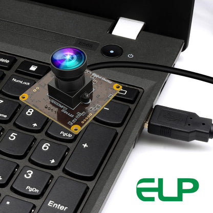 ELP 5MP Global Shutter 50fps USB Fisheye Camera Module for Computer Mini Lightburn Camera for Laser Engraver High Speed 60fps PC Cam Wide Angle Webcamera for Live Streaming (170° fisheye Lens)