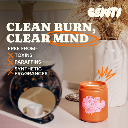 Sage & Wild Ginger Candle for Cleansing Negative Energy – Soy Wax Aromatherapy Candle, Stress Relief Gifts, Scented Bathroom Candles for Home, 8 oz | Mood Candles by BÉWTI