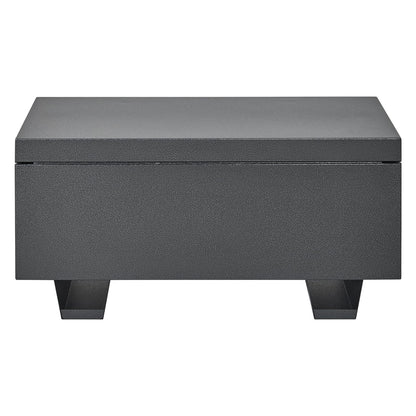 SierraSquad 42 Inch Jobsite Box, Heavy Duty Steel Powder Coated Truck Tool Box with Lock & Side Handle for Pickup Truck, Trailer, RV, ATV, Garage, Indoor