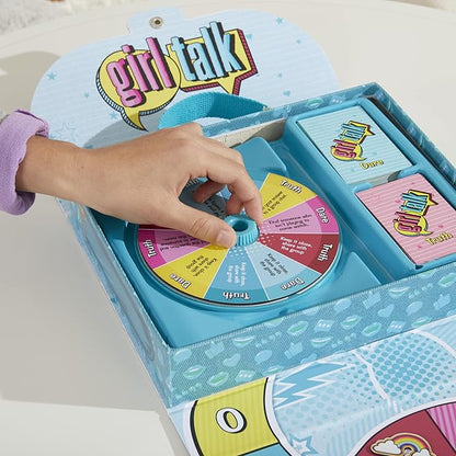 Hasbro Gaming Girl Talk Truth or Dare Board Game for Teens and Tweens Inspired by The Original 1980s Edition Ages 10 and Up for 2-10 Players