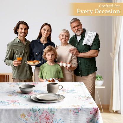 Maison d' Hermine Table Cloth Rectangle Table 100% Cotton 60 x 90 Inches Tablecloth Reusable Decorative for Dining Kitchen Room Farmhouse Home Gifts for Mothers Day Spring Summer - Paradise Island