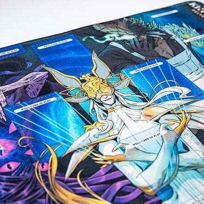 Kinfire Delve Official Playmat – 12x20’’ Neoprene Game Mat with Stitched Edges – Organize Your Well Deck Health Tracker and Challenges – Smoother Gameplay and Easier Handling