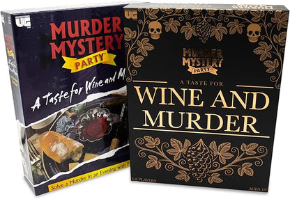 Murder Mystery Party A Taste for Wine &amp Murder – Murder Mystery Dinner Party Game for Adults – Interactive Crime Solving Role Play Game Night Kit with Invitations &amp Clues – Ages 16+