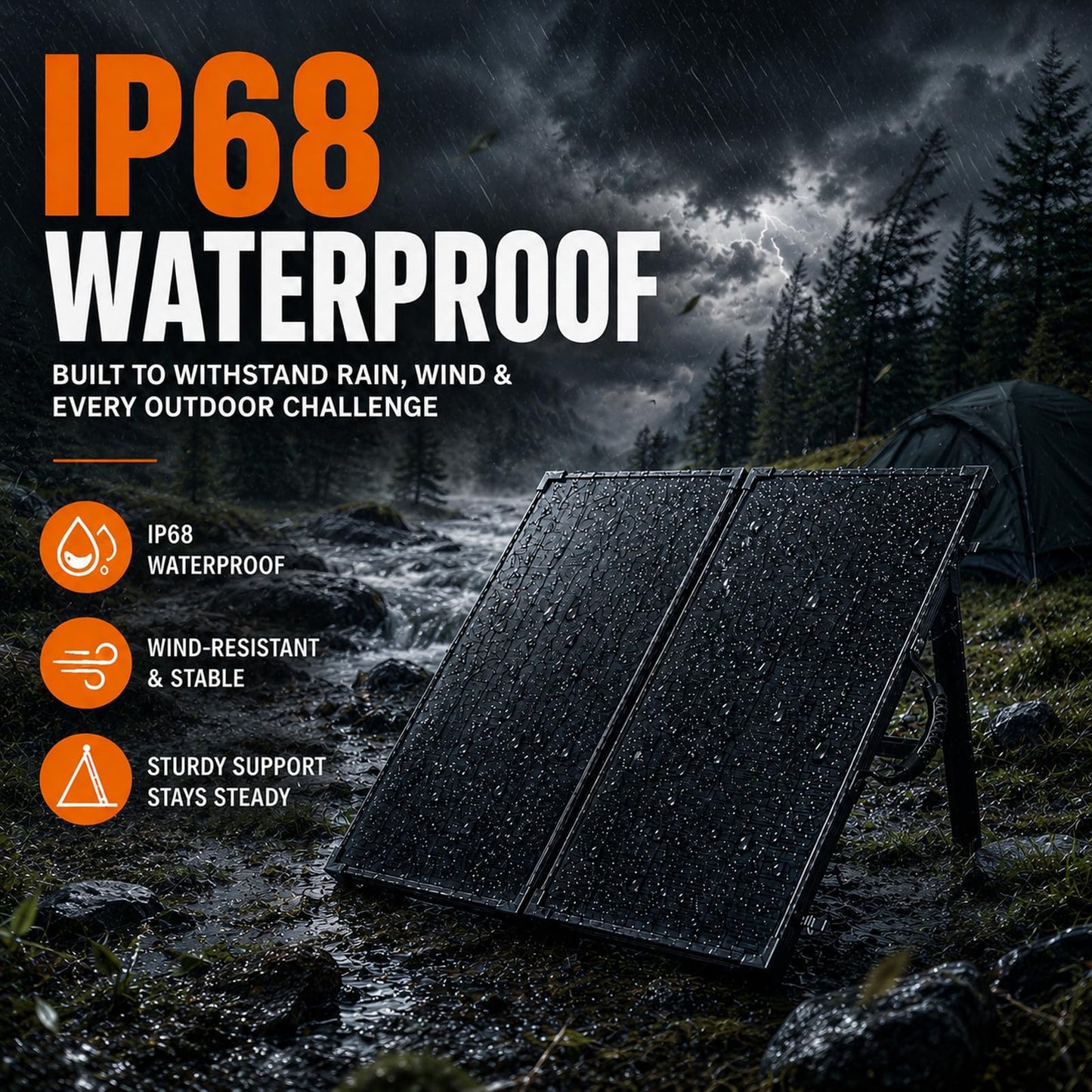 TOPRAY Solar 100W Portable Foldable Solar Panel Suitcase with 10A/12V MPPT Controller & 4-in-1 Adapter Cable, 25% High-Efficiency Solar Panel Charger for Portable Power Stations & 12V Batteries