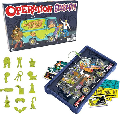 Operation: Scooby-Doo! Board Game Classic Electronic Remove The Objects or Get The Buzzer Game Featuring The Mystery Machine Ages 6+ Players 1+